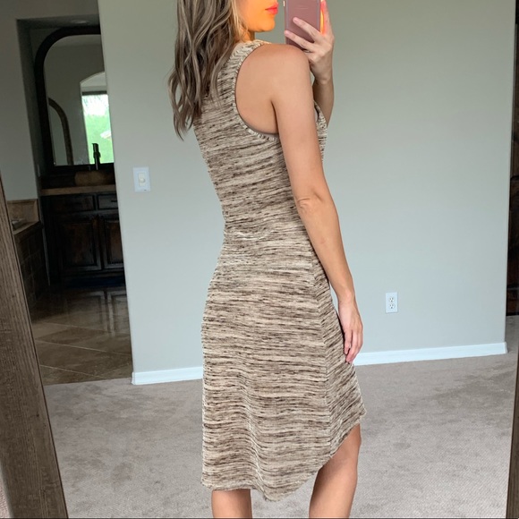 Michael Kors Heathered High Low Midi Dress - Picture 3 of 7